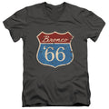Ford Route 66 Bronco V-Neck T-Shirt
