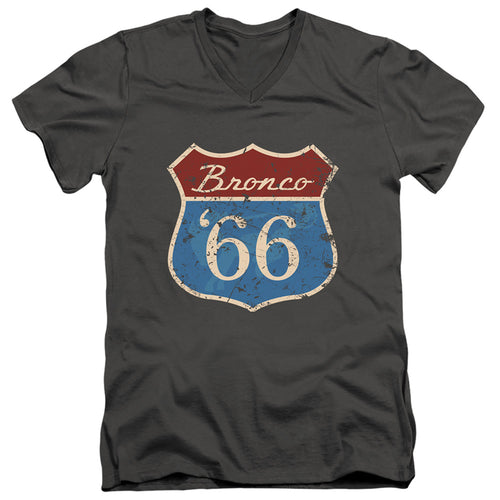 Ford Route 66 Bronco V-Neck T-Shirt
