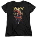 Justice League Ripping Apart Womens T-Shirt