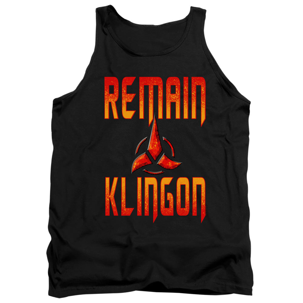Star Trek Discovery Remain Klingon Tank Top