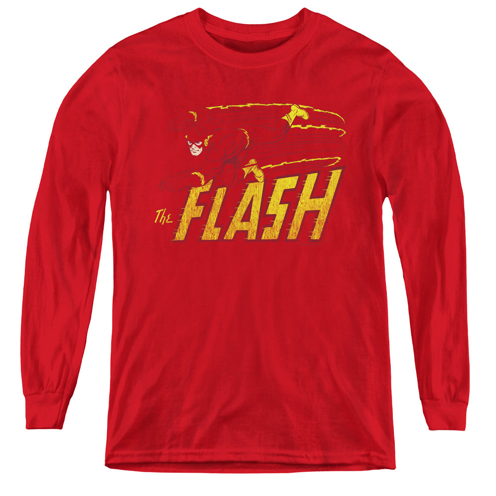 The Flash Flash Speed Distressed Youth Long Sleeve T-Shirt