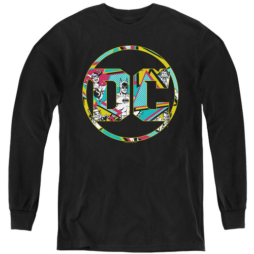 Batman 80S Bat Logo Youth Long Sleeve T-Shirt