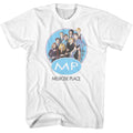 Cast on the Stairs Melrose Place t-shirt in white
