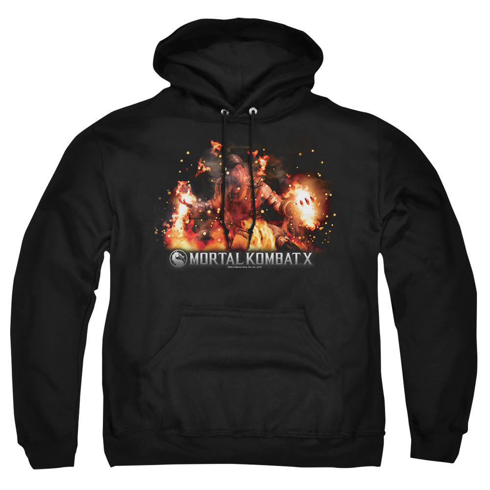 Mortal Kombat X Scorpion Flames Pullover Hoodie
