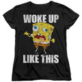 Spongebob Squarepants Woke Up Like This Meme Womens T-Shirt