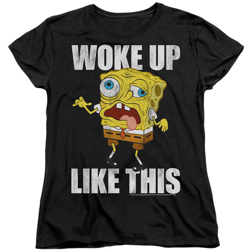 Spongebob Squarepants Woke Up Like This Meme Womens T-Shirt