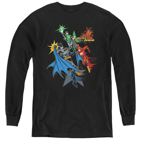 Justice League Action Stars Youth Long Sleeve T-Shirt