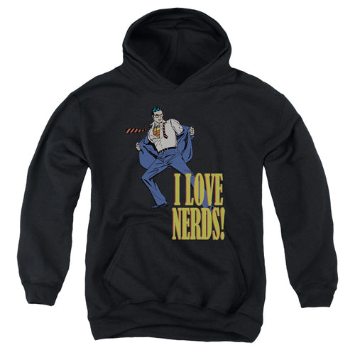 DC Comics I Love Nerds Youth Hoodie