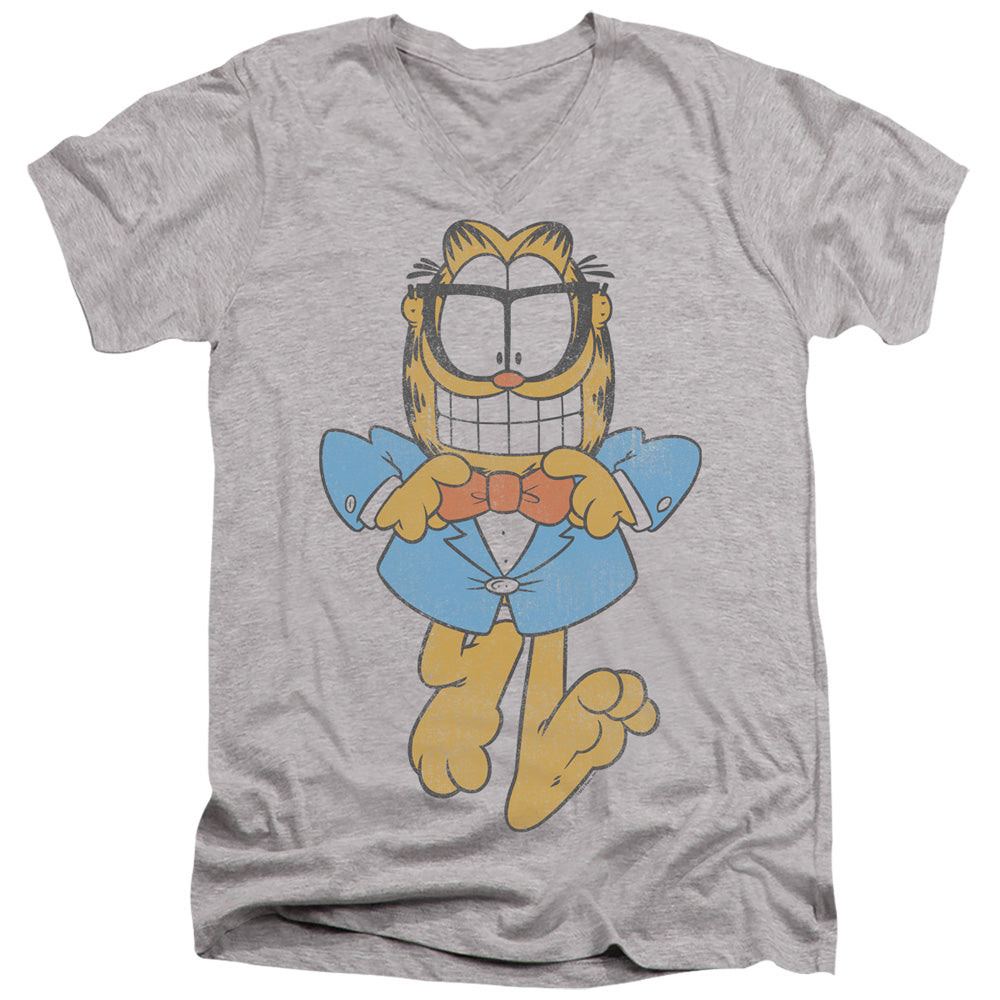 Garfield Dapper Cat V-Neck T-Shirt