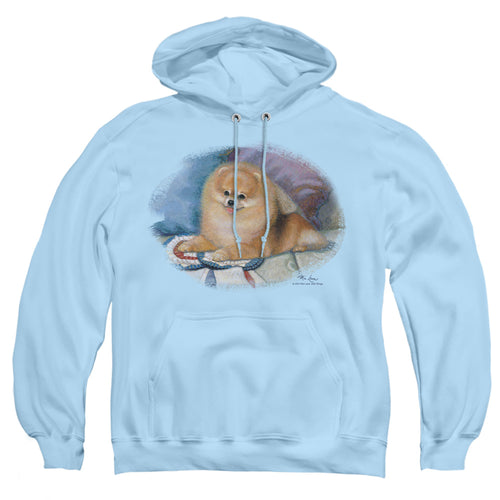 Wild Wings Pomeranian Portrait Pullover Hoodie