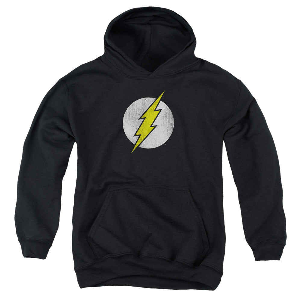 The Flash Flash Logo Distressed Youth Hoodie