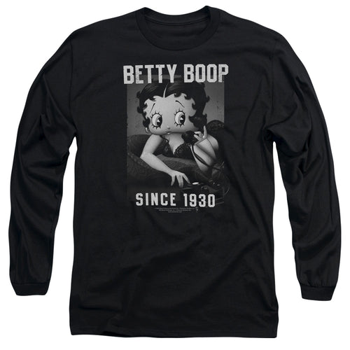 Betty Boop On the Line Long Sleeve T-Shirt