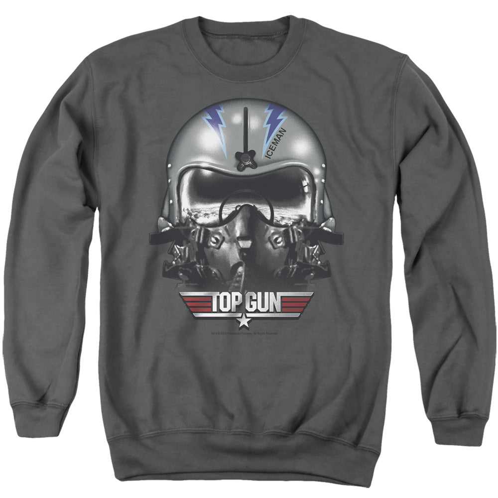 Top Gun Iceman Helmet Crewneck Sweatshirt