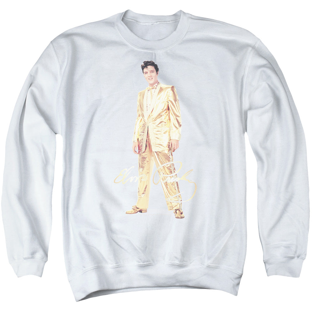 Elvis Presley Gold Lame Suit Crewneck Sweatshirt