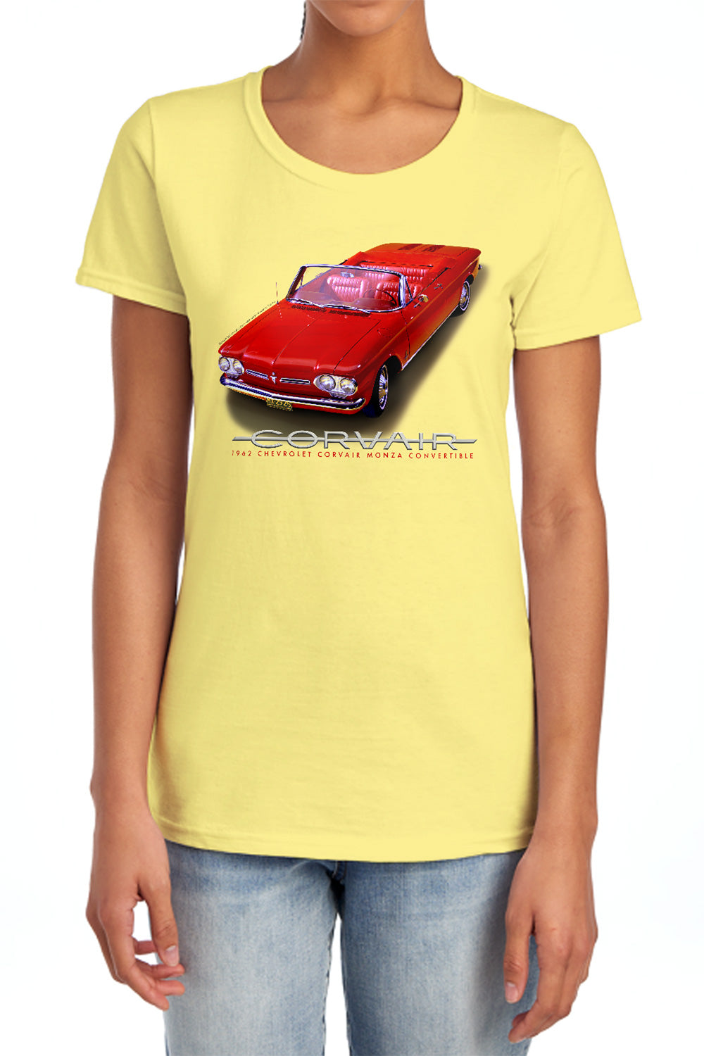 Chevy '62 Corvair Convertible Womens T-Shirt