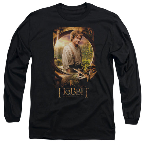The Hobbit Bilbo Portrait Long Sleeve T-Shirt