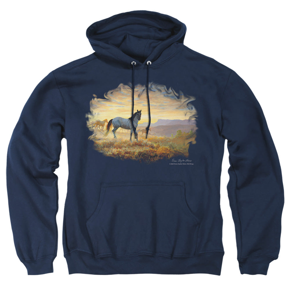 Wild Wings Dust at Dawn Horses Pullover Hoodie