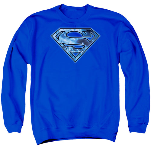 Superman On Ice Shield Crewneck Sweatshirt