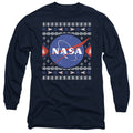 NASA Ugly Christmas Sweater Logo Long Sleeve T-Shirt