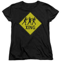 Zombie Crossing Womens T-Shirt