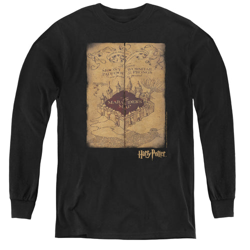 Harry Potter Marauders Map Youth Long Sleeve T-Shirt