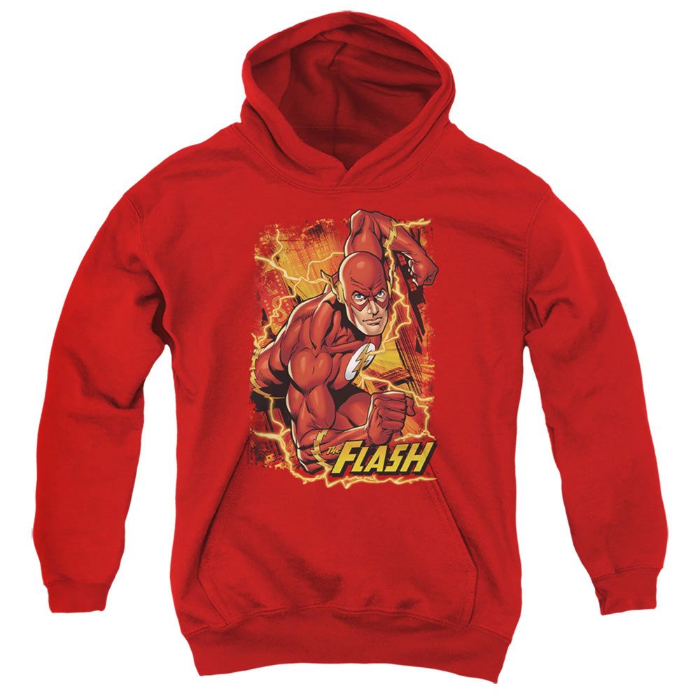 Justice League Flash Lightning Youth Hoodie