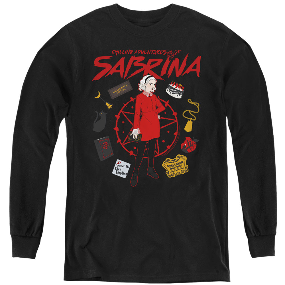 Chilling Adventures Of Sabrina Circle Youth Long Sleeve T-Shirt