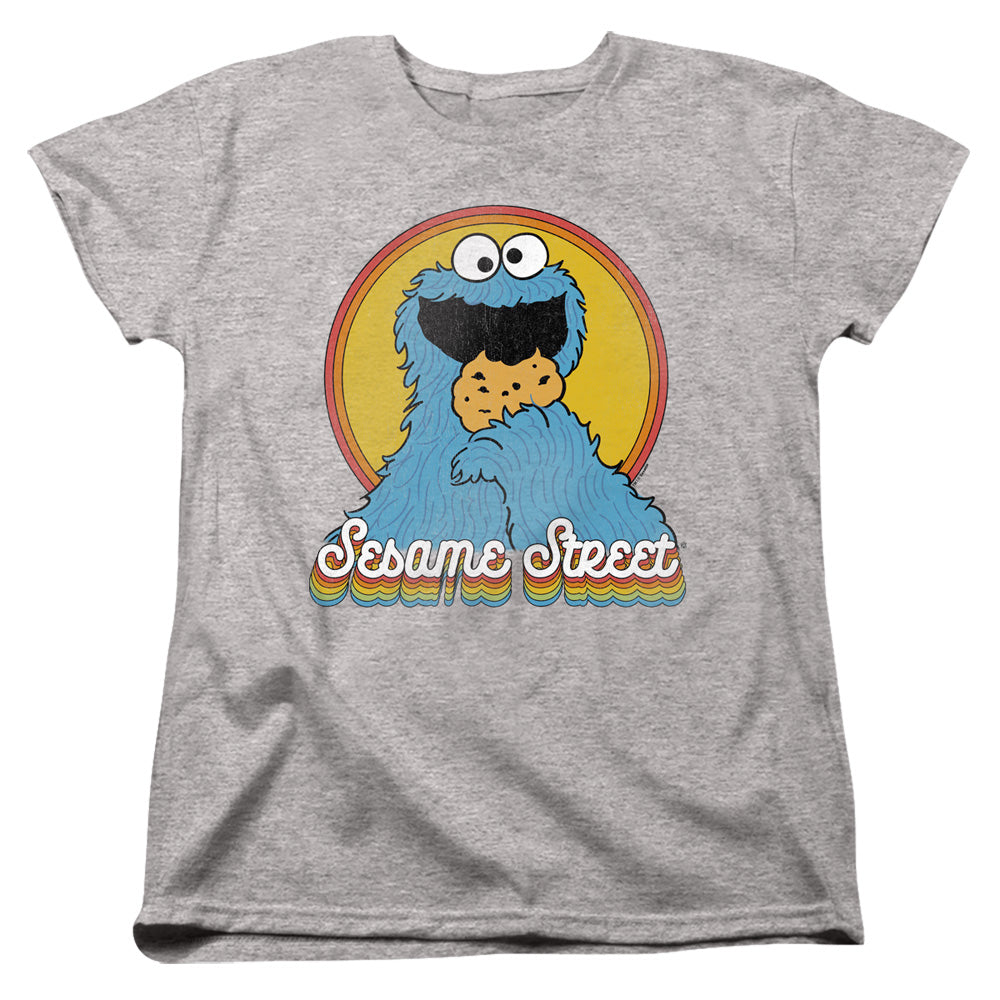 Sesame Street Cookie Monster Layers Womens T-Shirt