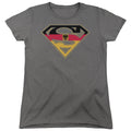 Superman German Shield Womens T-Shirt