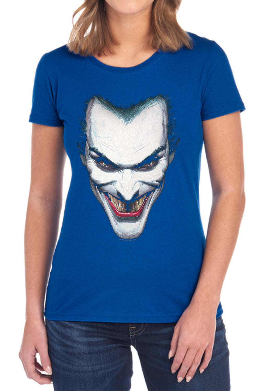 Batman Joker Portrait Womens T-Shirt