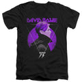 David Bowie Side Profile 75 Logo V-Neck T-Shirt