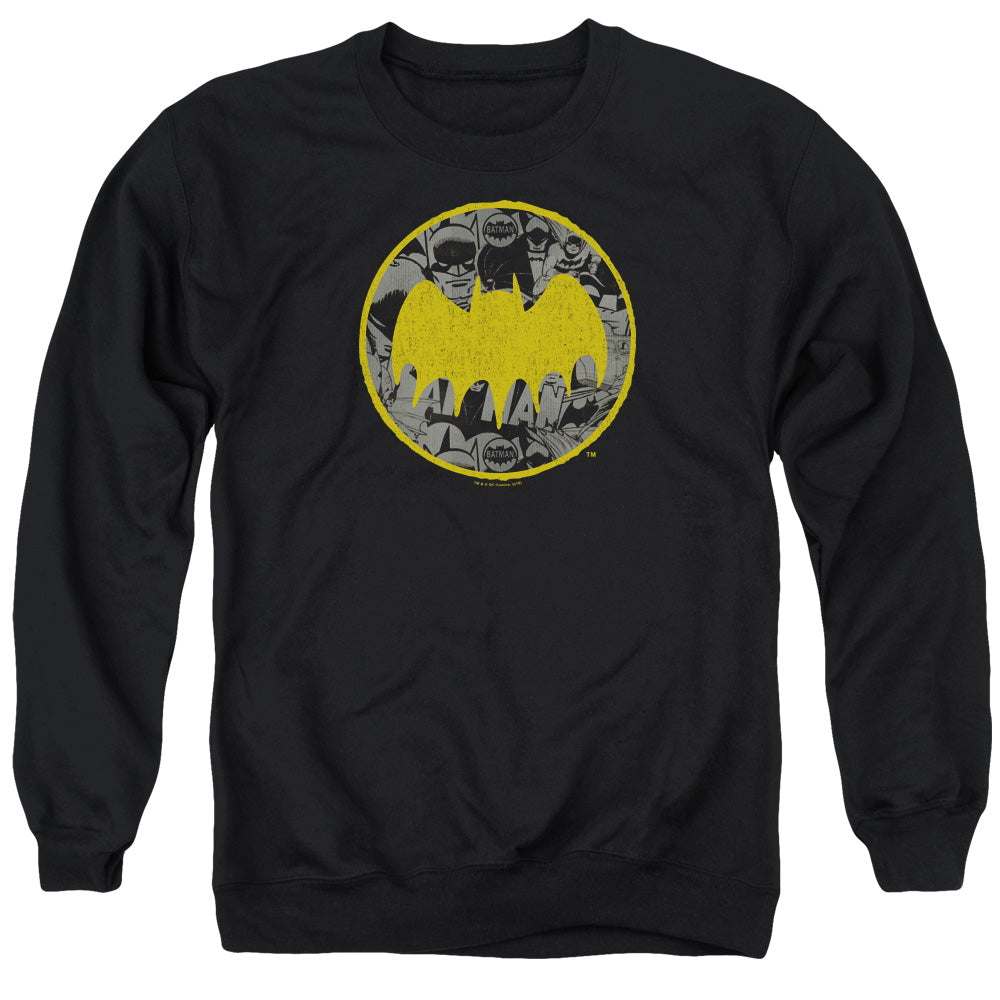 Batman Vintage Symbol Collage Crewneck Sweatshirt