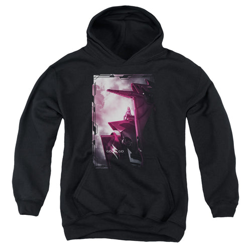Mighty Morphin Power Rangers: The Movie Pink Zord Poster Youth Hoodie
