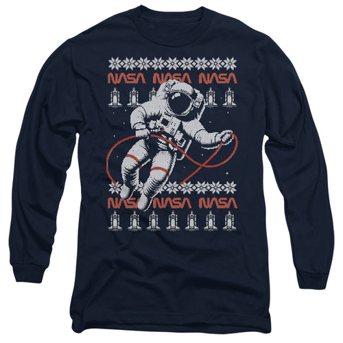 NASA Astronaut Ugly Christmas Long Sleeve T-Shirt