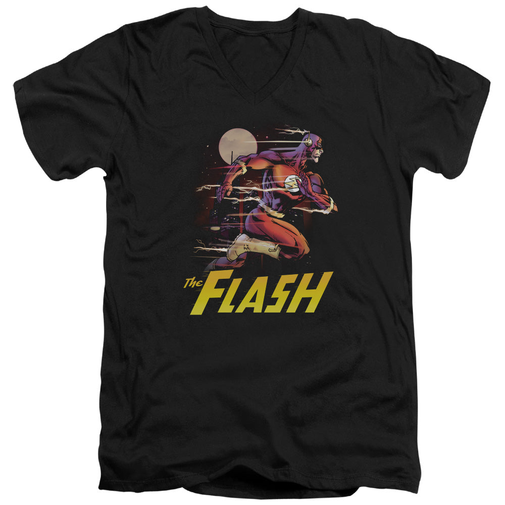 Justice League City Run V-Neck T-Shirt