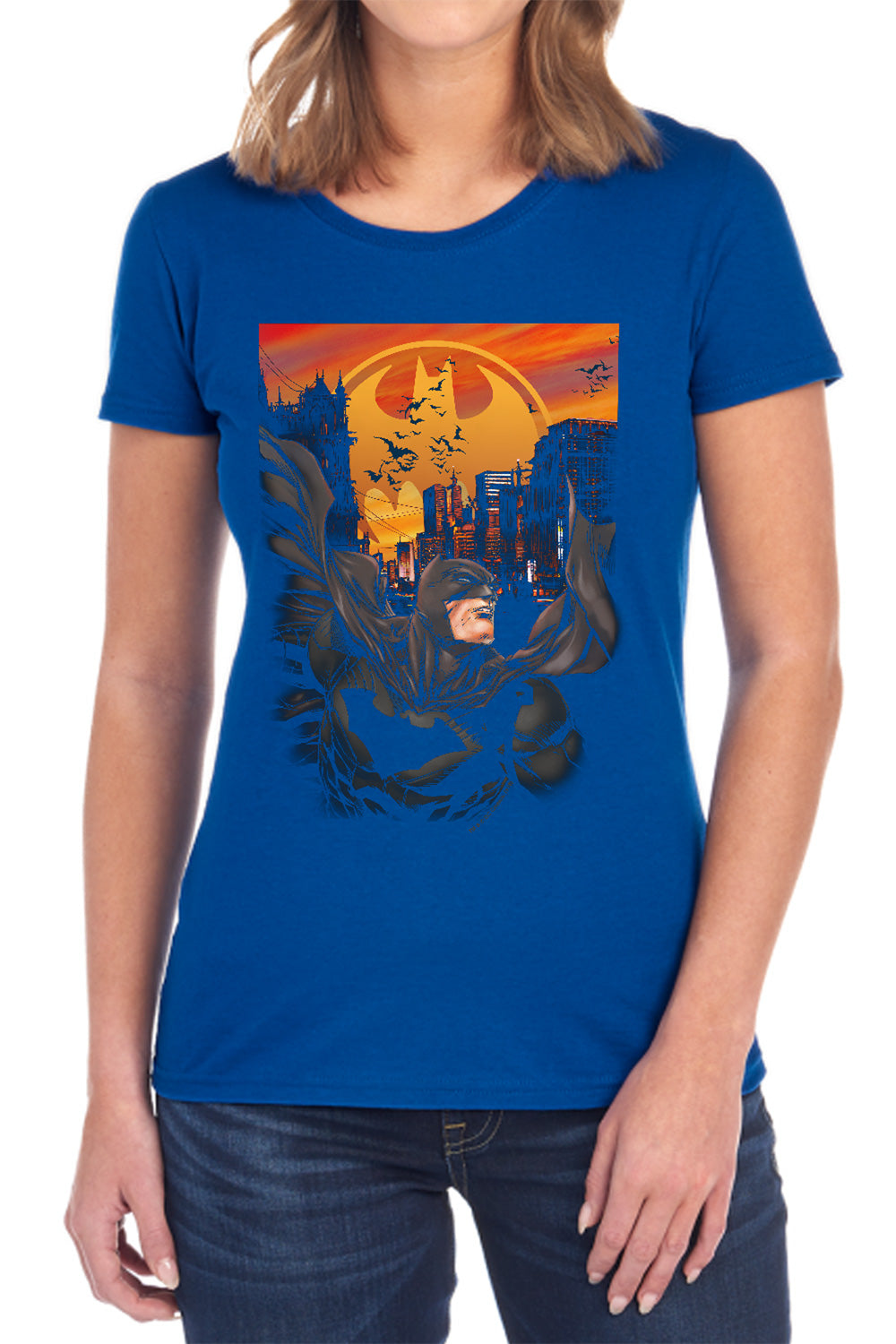 Batman Always On Call Womens T-Shirt