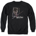Harry Potter Harrys Wand Portrait Crewneck Sweatshirt