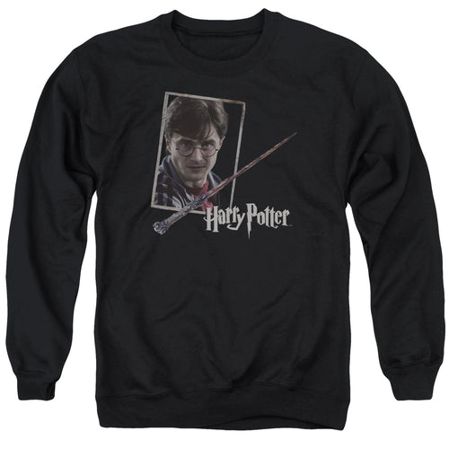 Harry Potter Harrys Wand Portrait Crewneck Sweatshirt