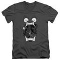 Samurai Jack Divisive Charcoal V-Neck T-Shirt