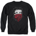 Betty Boop Bandana & Roses Crewneck Sweatshirt