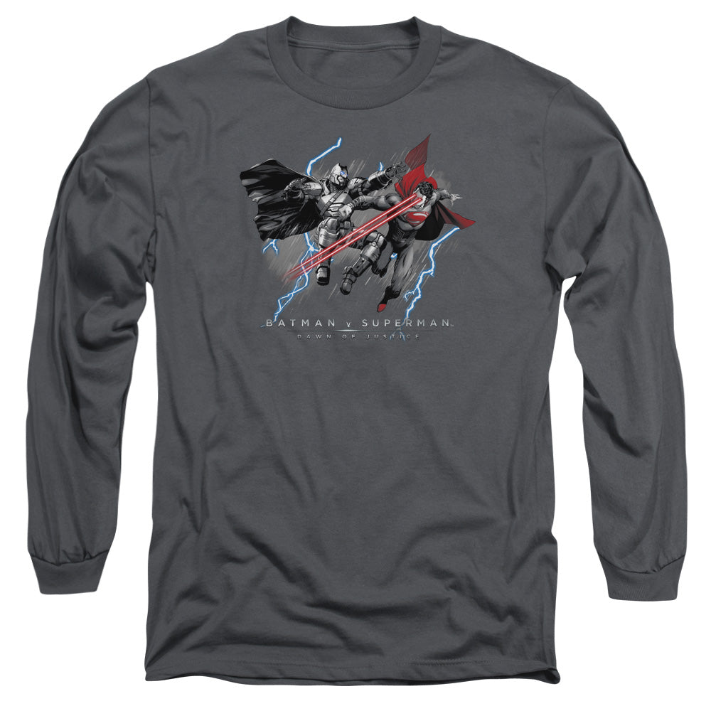 Batman v Superman Lightniing V Heat Vision Long Sleeve T-Shirt