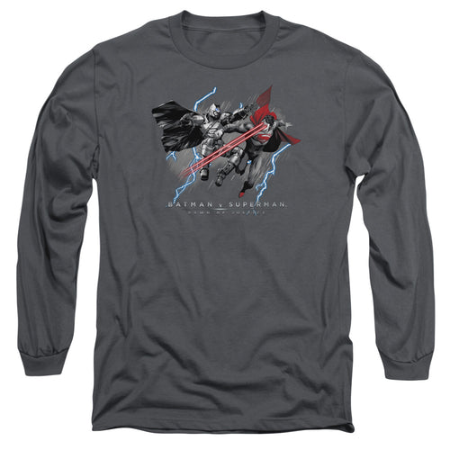 Batman v Superman Lightniing V Heat Vision Long Sleeve T-Shirt