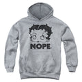 Betty Boop Boop Nope Youth Hoodie