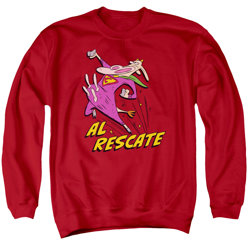 Cow and Chicken Al Rescate Crewneck Sweatshirt