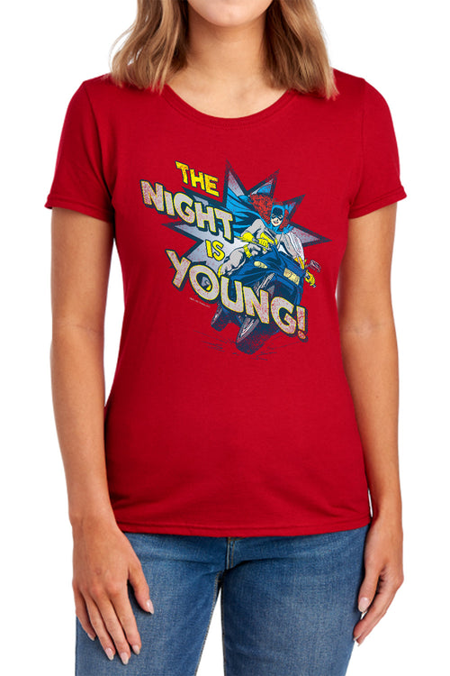 DC Comics The Night Is Young Womens T-Shirt