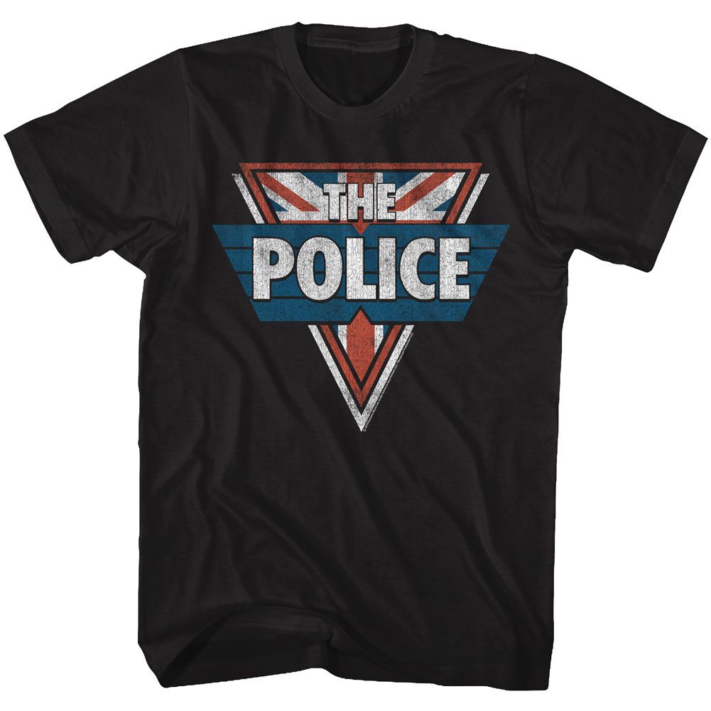 Logo The Police t-shirt in black