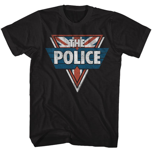 Logo The Police t-shirt in black