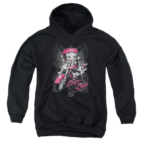 Betty Boop Biker Babe Youth Hoodie