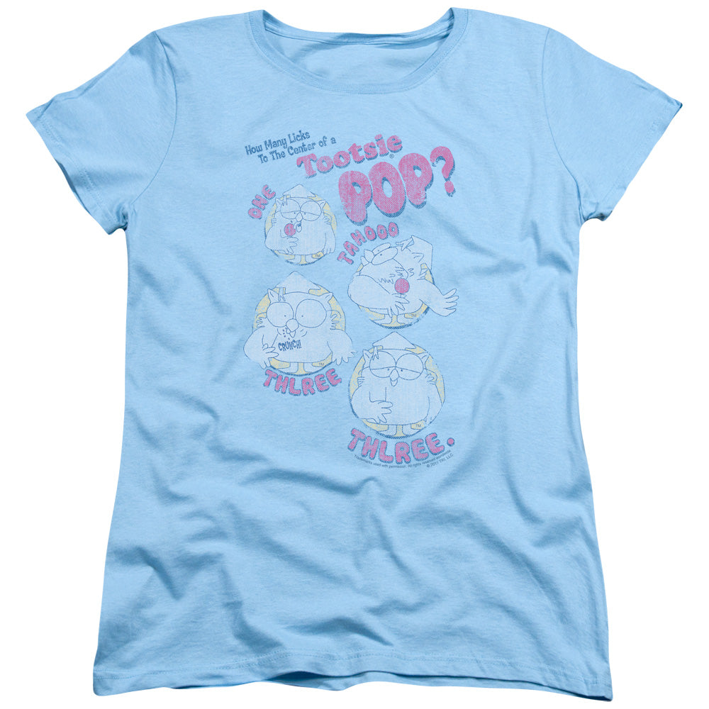 Tootsie Pop How Many Licks Womens T-Shirt