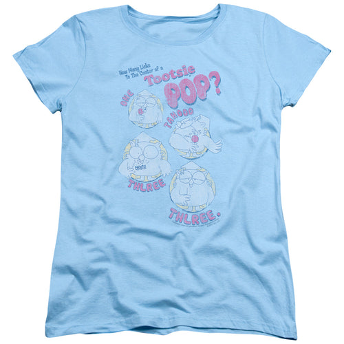 Tootsie Pop How Many Licks Womens T-Shirt